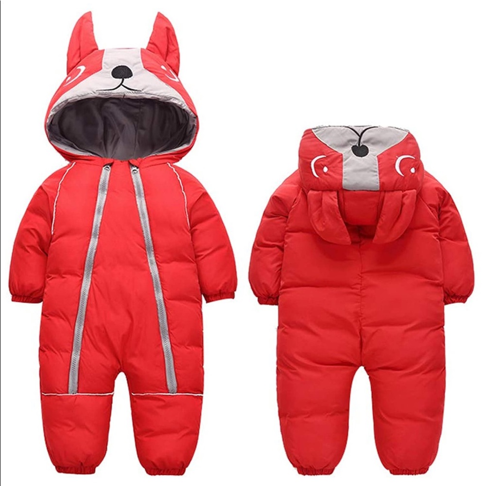 ALLAIBB Toddler Winter Snow Suit Onepiece Coat